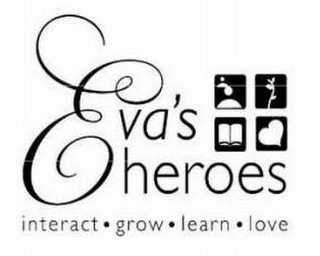 EVA'S HEROES INTERACT · GROW · LEARN · LOVE logo