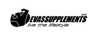 EVASSUPPLEMENTS LIVE THE LIFESTYLE .COM logo