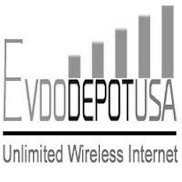 EVDODEPOTUSA UNLIMITED WIRELESS INTERNET logo