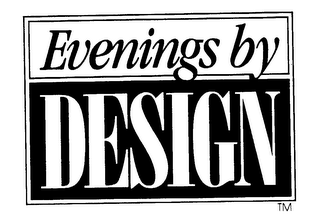 EVENINGS BY DESIGN logo