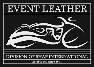 EVENT LEATHER DIVISION OF SHAF INTERNATIONAL ESTABLISHED SINCE 1991 logo