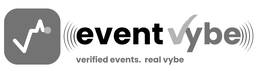EVENT VYBE VERIFIED EVENTS. REAL VYBE logo