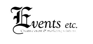 EVENTS ETC. CREATIVE EVENT & MARKETING SOLUTIONS logo