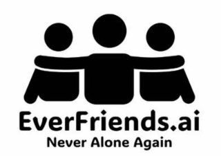 EVERFRIENDS.AI NEVER ALONE AGAIN logo