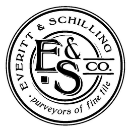 EVERITT & SCHILLNG E&S CO. · PURVEYORS OF FINE TILE logo
