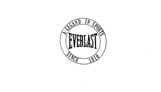 EVERLAST A LEGEND IN SPORT SINCE 1910 logo