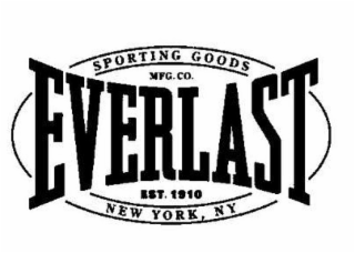 EVERLAST SPORTING GOODS MFG. CO. EST. 1910 NEW YORK, NY logo