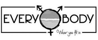 EVERY BODY WEAR YOU FIT IN logo