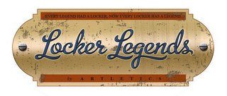 EVERY LEGEND HAD A LOCKER, NOW EVERY LOCKER HAS A LEGEND. LOCKER LEGENDS BY ARTLETICS logo