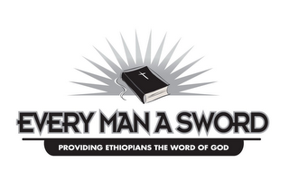 EVERY MAN A SWORD PROVIDING ETHIOPIANS THE WORD OF GOD logo