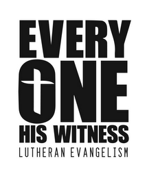 EVERY ONE HIS WITNESS LUTHERAN EVANGELISM logo