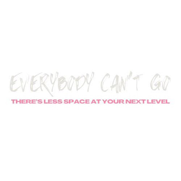 EVERYBODY CAN'T GO THERE'S LESS SPACE AT YOUR NEXT LEVEL logo