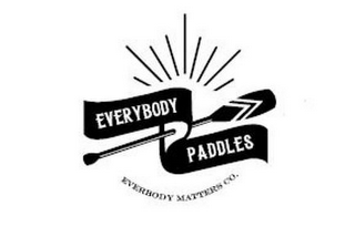 EVERYBODY PADDLES EVERYBODY MATTERS CO. logo