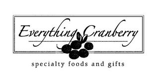 EVERYTHING CRANBERRY SPECIALTY FOODS AND GIFTS logo