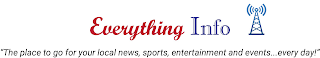 EVERYTHING INFO "THE PLACE TO GO FOR YOUR LOCAL NEWS, SPORTS, ENTERTAINMENT AND EVENTS...EVERY DAY!" logo