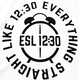 EVERYTHING STRAIGHT LIKE 12:30; ESL 12:30 logo