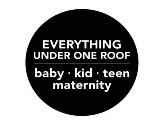 EVERYTHING UNDER ONE ROOF BABY· KID ·TEEN MATERNITY logo