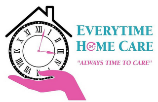 EVERYTIME HOME CARE "ALWAYS TIME TO CARE" 24 logo
