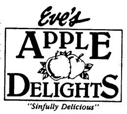 EVE'S APPLE DELIGHTS "SINFULLY DELICIOUS logo