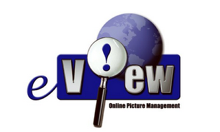 EV!EW ONLINE PICTURE MANAGEMENT logo