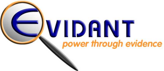 EVIDANT POWER THROUGH EVIDENCE logo