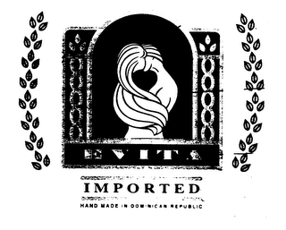 EVITA IMPORTED HAND MADE IN DOMINICAN REPUBLIC logo