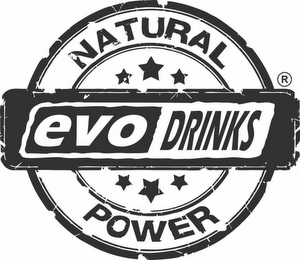 EVO DRINKS NATURAL POWER logo