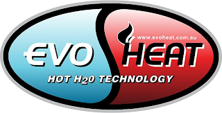 EVO HEAT HOT H20 TECHNOLOGY WWW.EVOHEAT.COM.AU logo