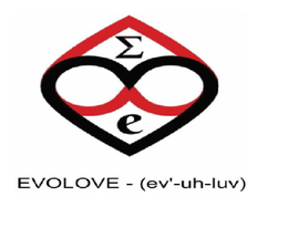 EVOLOVE - (EV'-UH-LUV) E logo