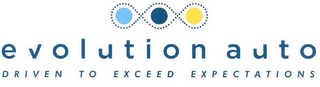 EVOLUTION AUTO DRIVEN TO EXCEED EXPECTATIONS logo