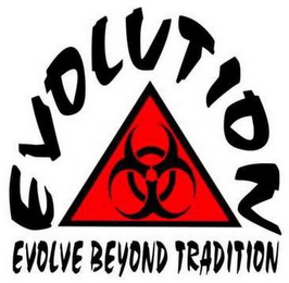 EVOLUTION EVOLVE BEYOND TRADITION logo