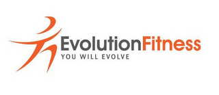 EVOLUTION FITNESS YOU WILL EVOLVE logo