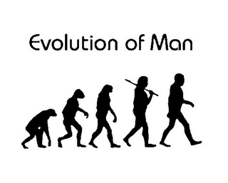 EVOLUTION OF MAN EVOLUTION logo