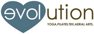 EVOLUTION YOGA. PILATES. TRX. AERIAL ARTS. logo