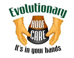 EVOLUTIONARY HOOF CARE IT'S IN YOUR HANDS logo