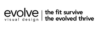 EVOLVE VISUAL DESIGN | THE FIT SURVIVE THE EVOLVED THRIVE logo