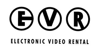 EVR ELECTRONIC VIDEO RENTAL logo