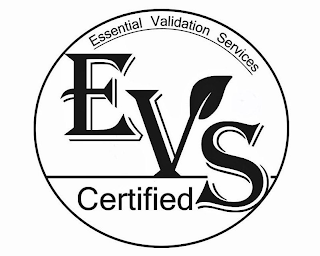 EVS ESSENTIAL VALIDATION SERVICES CERTIFIED logo
