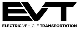 EVT ELECTRIC VEHICLE TRANSPORTATION logo
