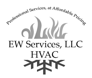 EW SERVICES, LLC HVAC PROFESSIONAL SERVICES, AT AFFORDABLE PRICING logo