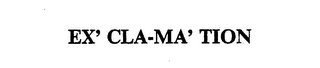 EX' CLA-MA' TION logo