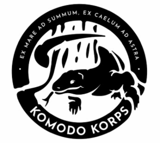 ◦  EX MARE AD SUMMUM, EX CAELUM AD ASTRA  ◦  KOMODO KORPS logo