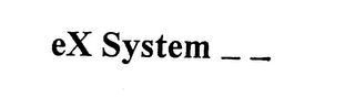 EX SYSTEM -- logo