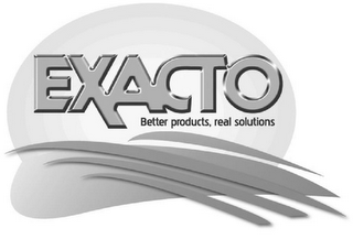 EXACTO BETTER PRODUCTS, REAL SOLUTIONS logo