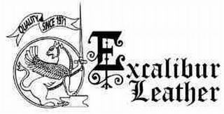 EXCALIBUR LEATHER QUALITY SINCE 1971 logo