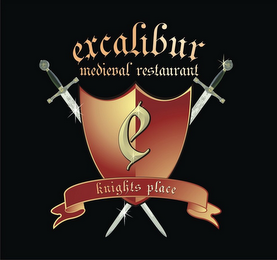 EXCALIBUR MEDIEVAL RESTAURANT KNIGHTS PLACE logo