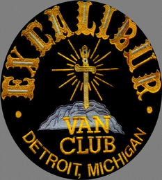 EXCALIBUR VAN CLUB DETROIT, MICHIGAN logo