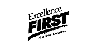 EXCELLENCE FIRST FIRST UNION SECURITIES logo