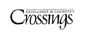 EXCELLENCE IN CABINETRY CROSSINGS logo