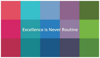 EXCELLENCE IS NEVER ROUTINE logo